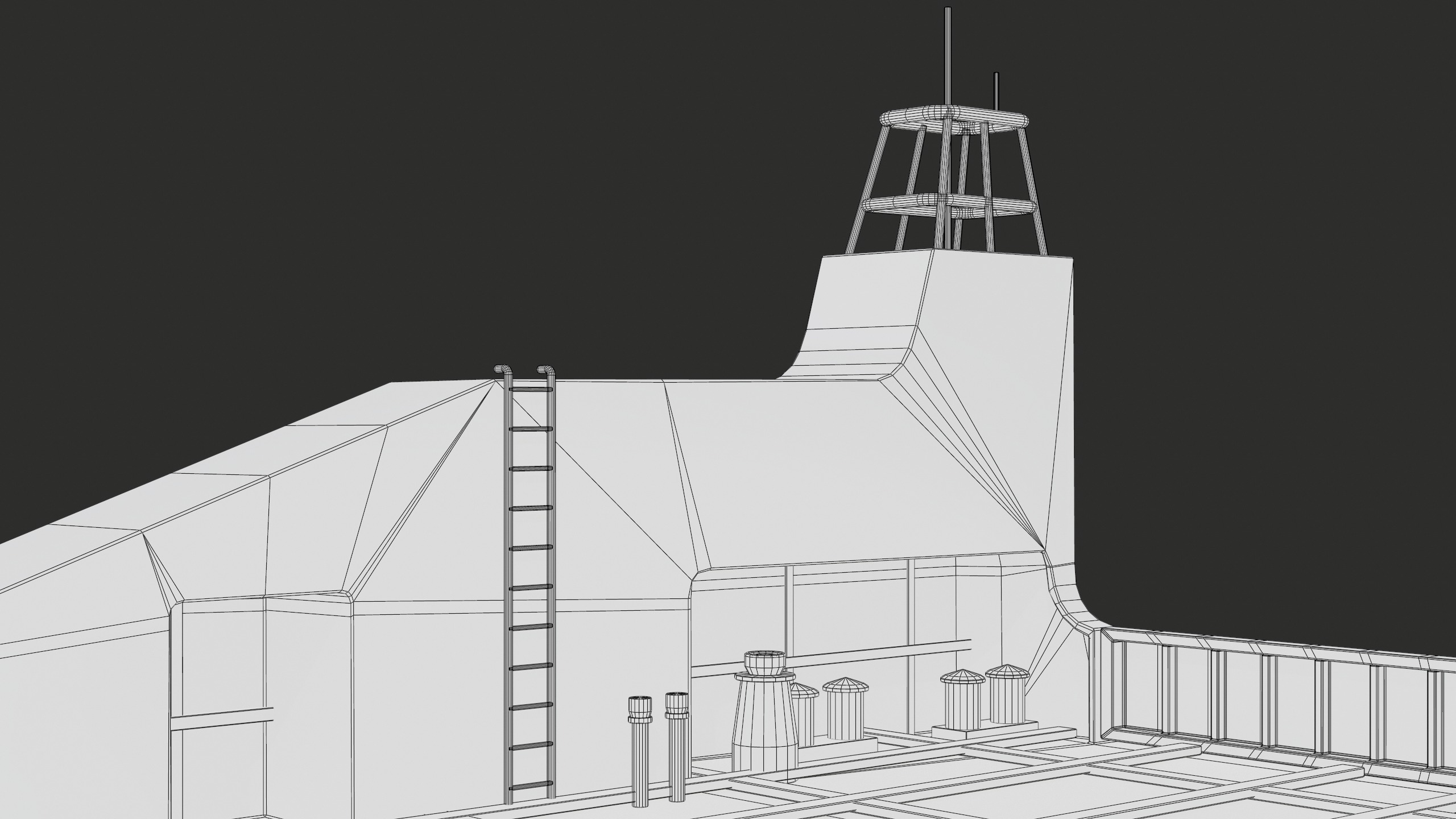 USV Mothership Armada 7803 Multipurpose Vessel Simple PBR Low-poly 3D model_51