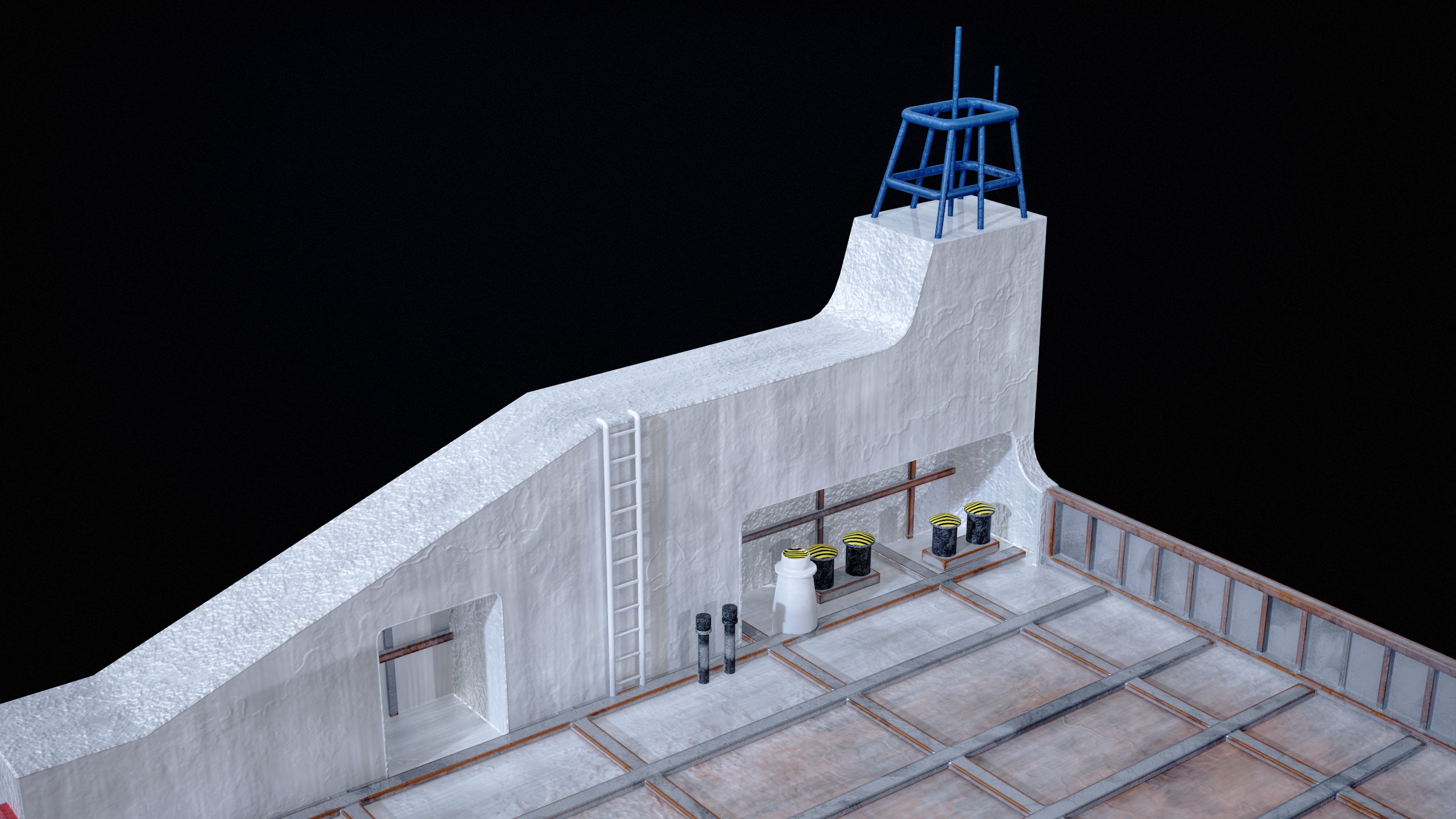 USV Mothership Armada 7803 Multipurpose Vessel Simple PBR Low-poly 3D model_21