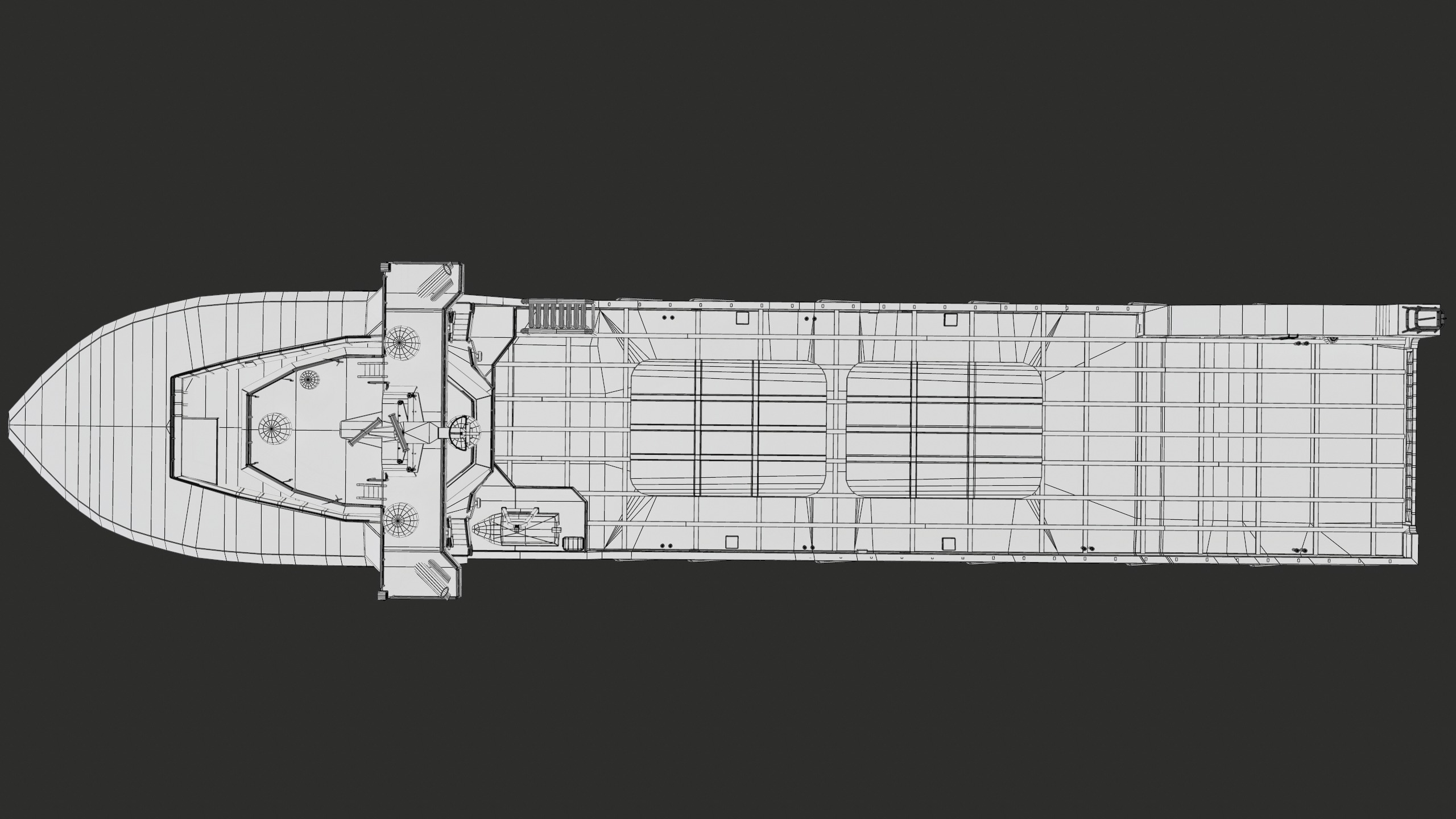 USV Mothership Armada 7803 Multipurpose Vessel Simple PBR Low-poly 3D model_45