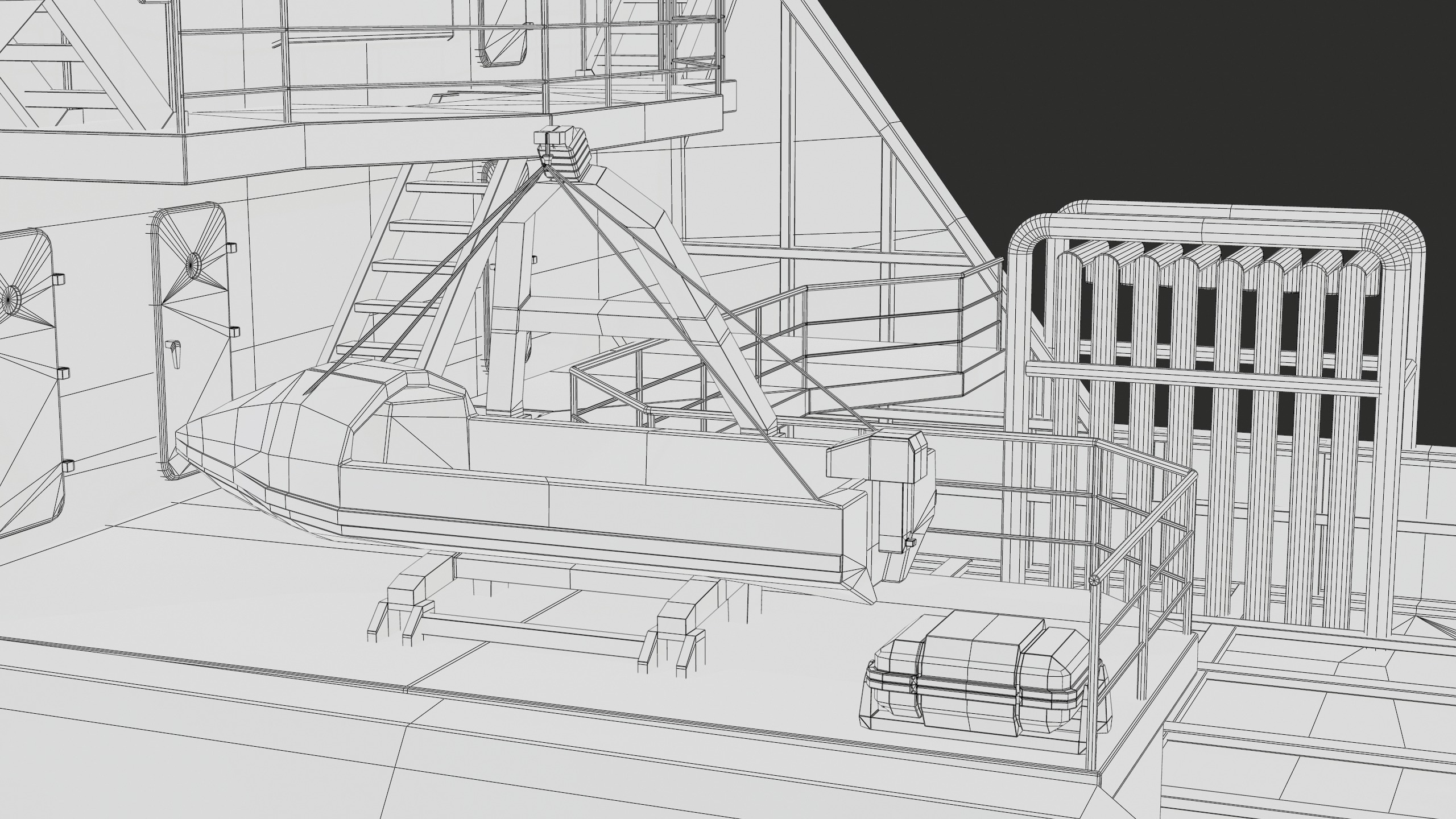 USV Mothership Armada 7803 Multipurpose Vessel Simple PBR Low-poly 3D model_57