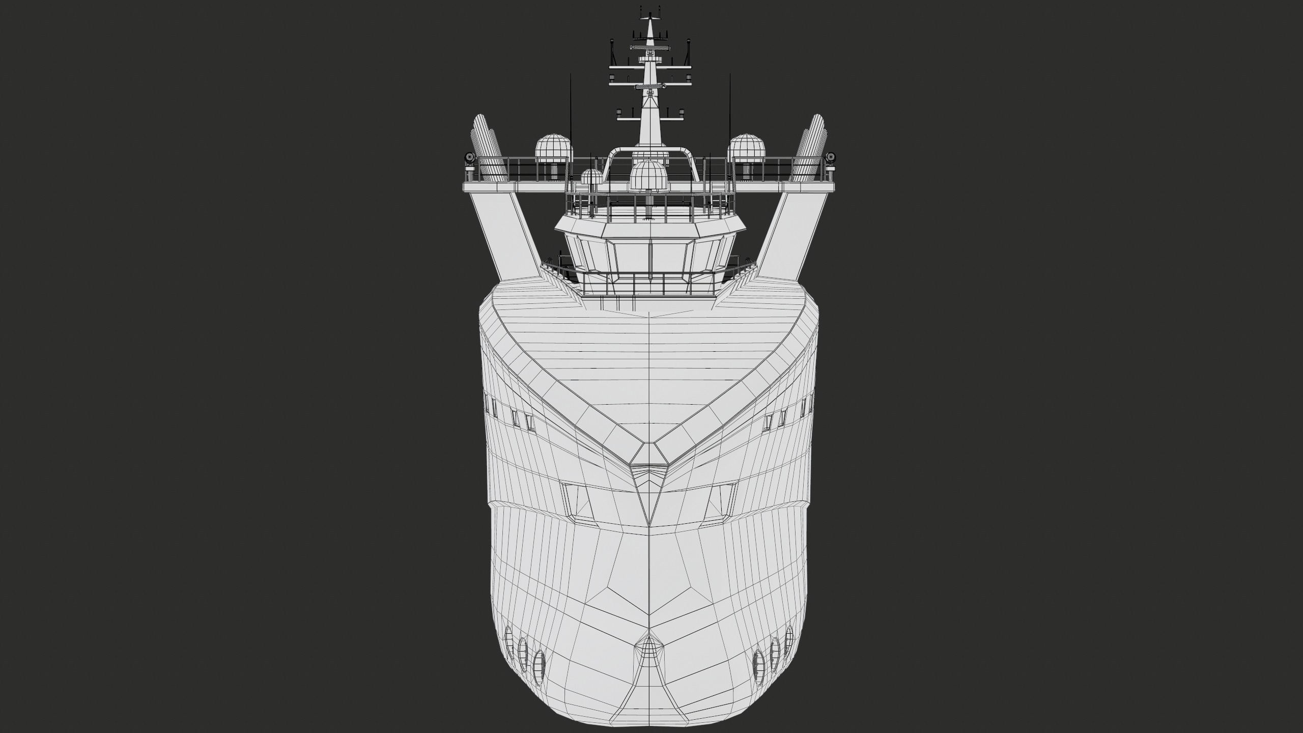 USV Mothership Armada 7803 Multipurpose Vessel Simple PBR Low-poly 3D model_30