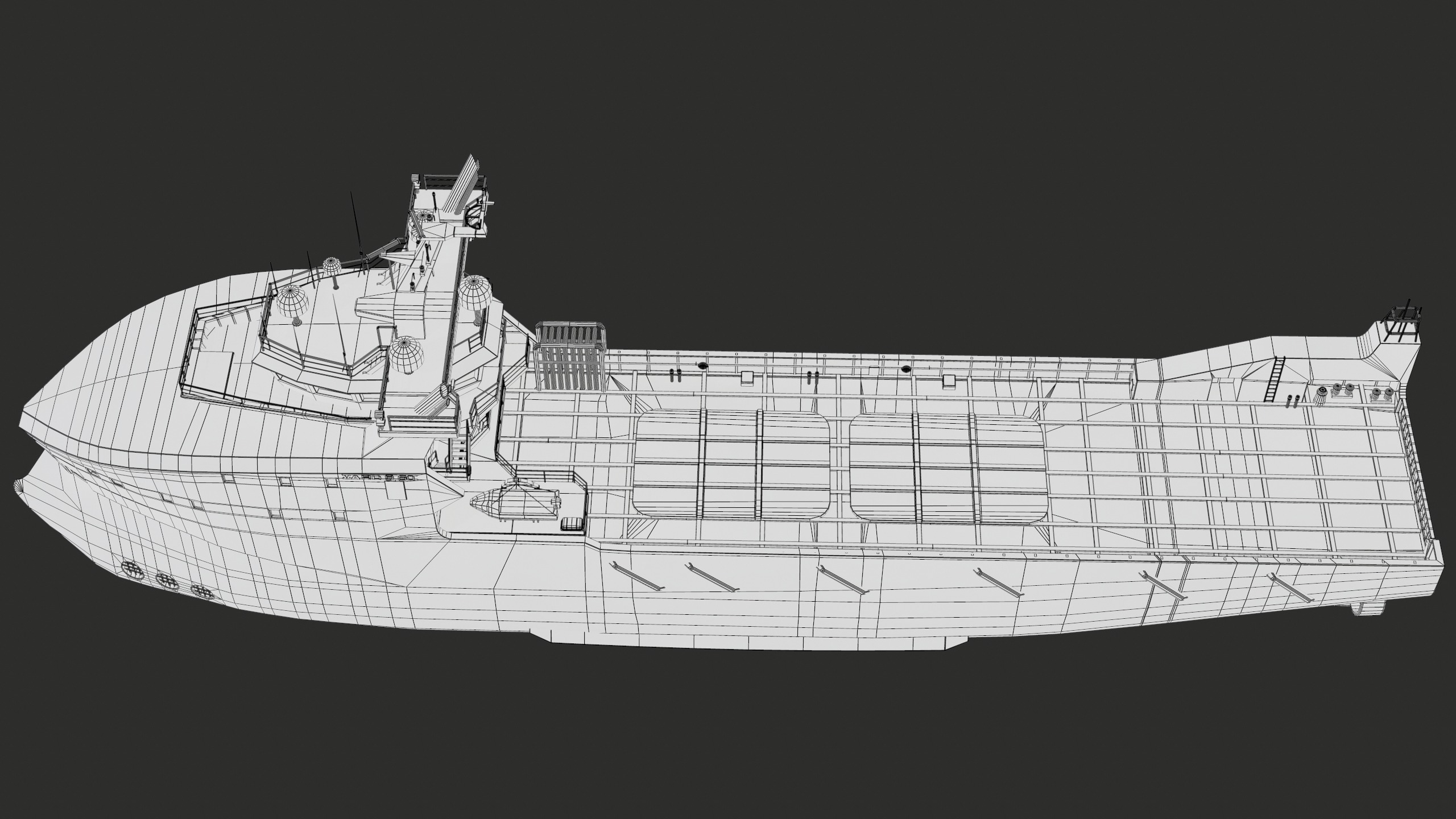 USV Mothership Armada 7803 Multipurpose Vessel Simple PBR Low-poly 3D model_44