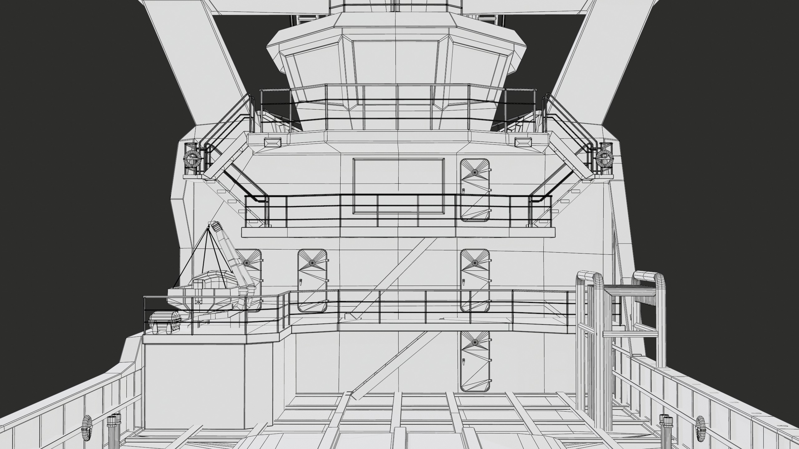 USV Mothership Armada 7803 Multipurpose Vessel Simple PBR Low-poly 3D model_50