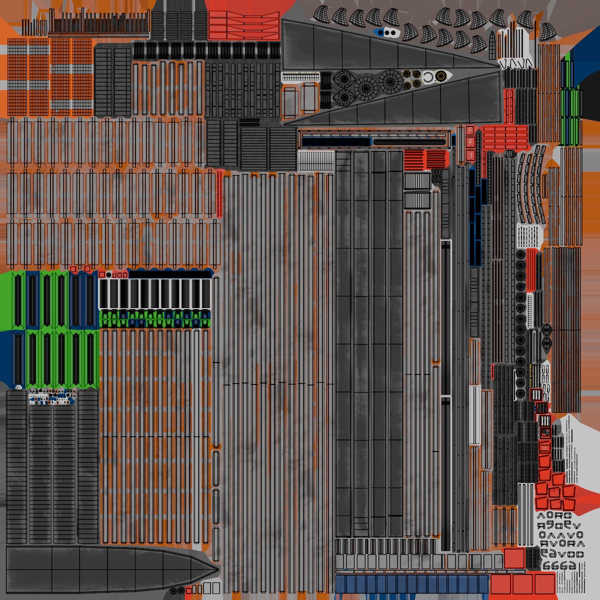 USV Mothership Armada 7803 Multipurpose Vessel Simple PBR Low-poly 3D model_58