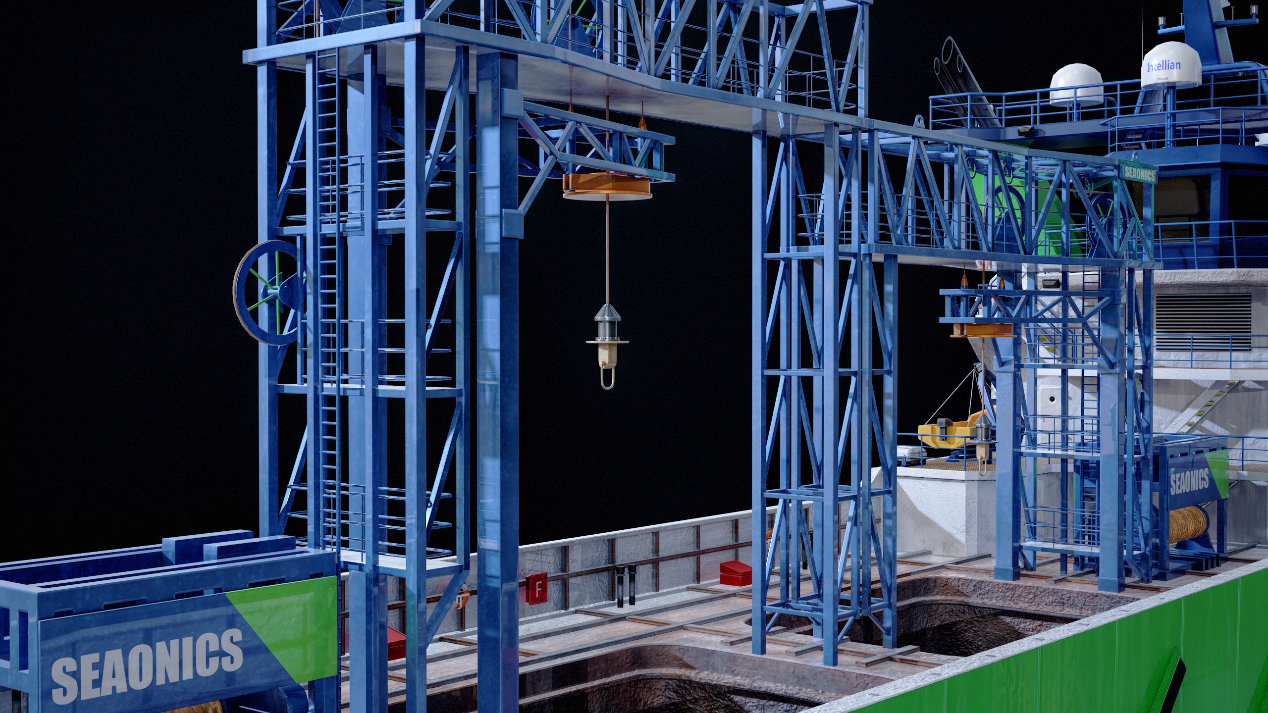 USV Mothership Armada 7803 Multipurpose Vessel Advanced PBR Low-poly 3D model_28