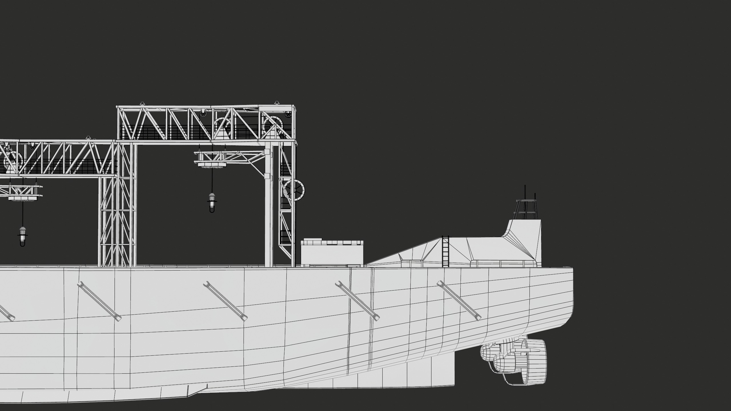 USV Mothership Armada 7803 Multipurpose Vessel Advanced PBR Low-poly 3D model_54