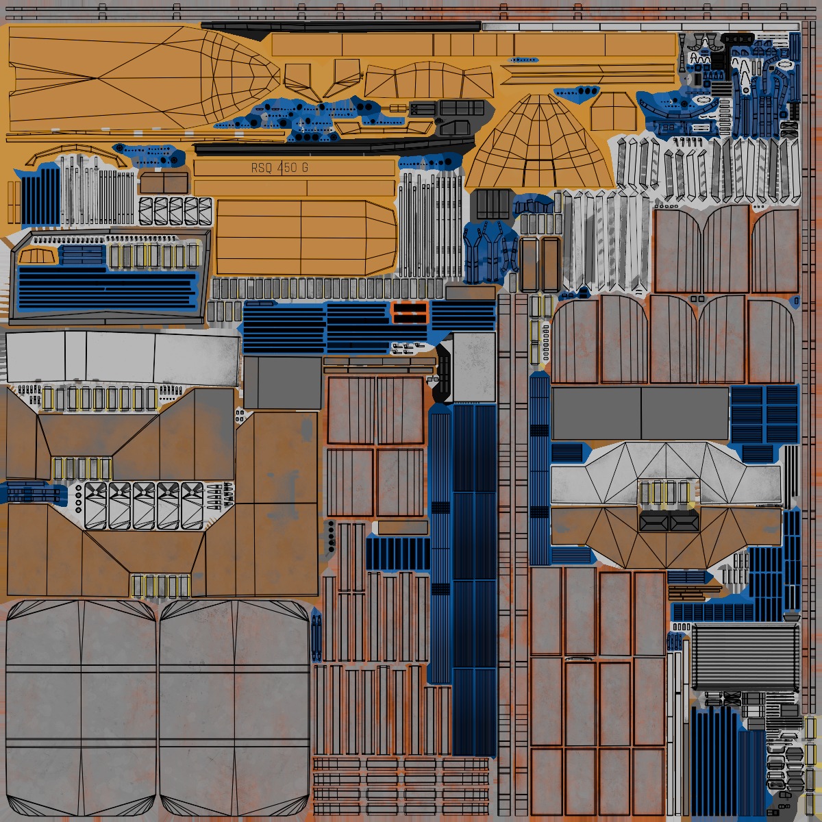 USV Mothership Armada 7803 Multipurpose Vessel Advanced PBR Low-poly 3D model_67