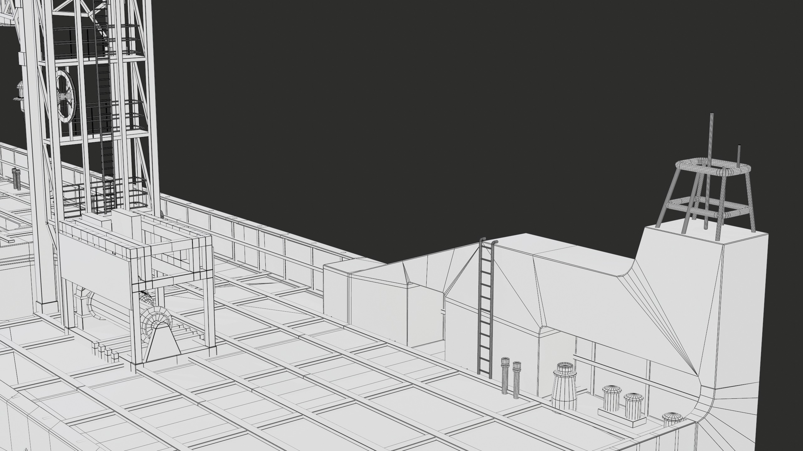 USV Mothership Armada 7803 Multipurpose Vessel Advanced PBR Low-poly 3D model_62