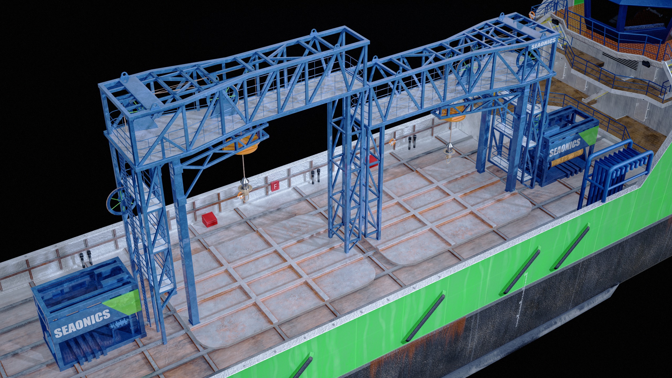 USV Mothership Armada 7803 Multipurpose Vessel Advanced PBR Low-poly 3D model_25