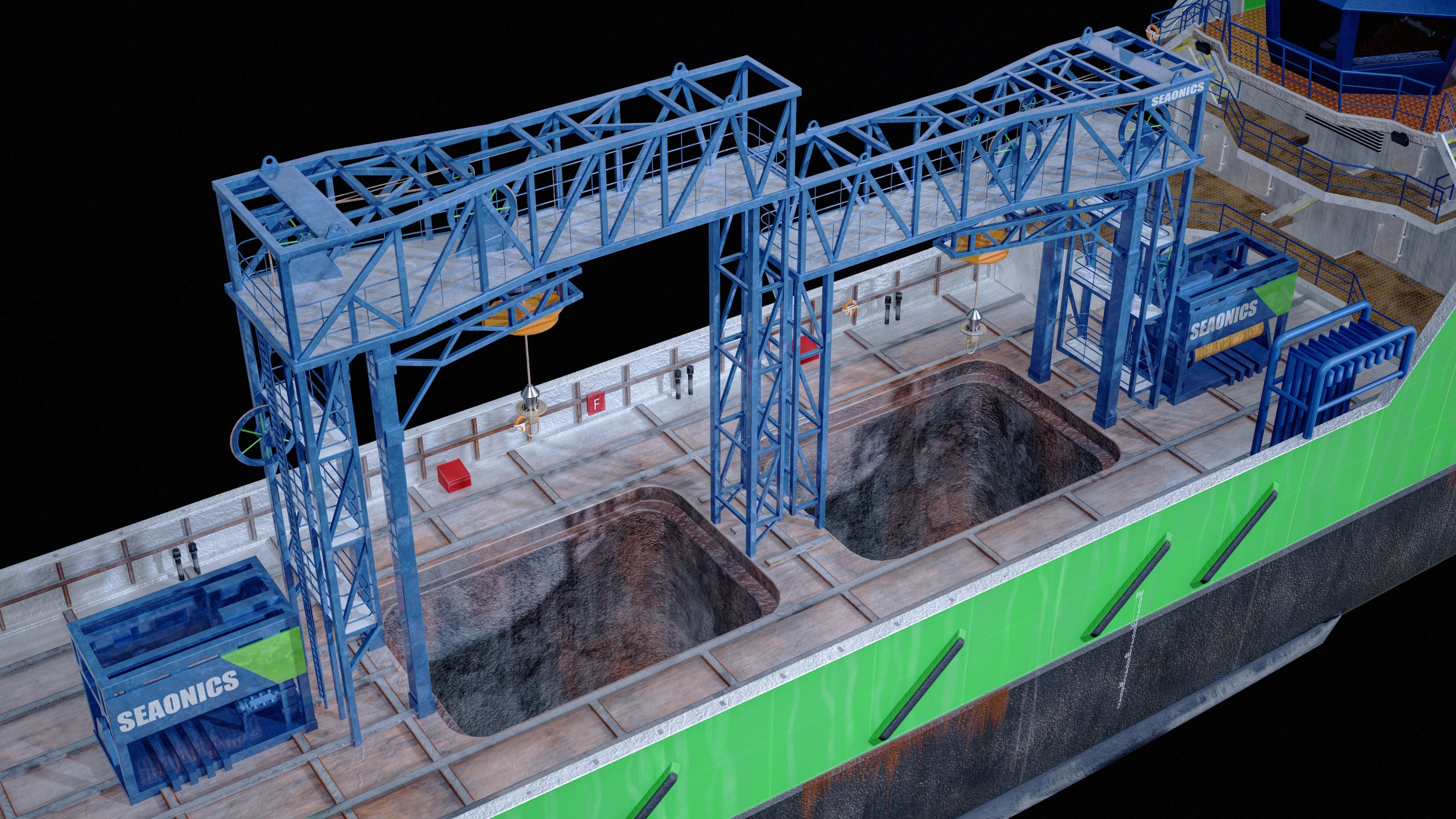 USV Mothership Armada 7803 Multipurpose Vessel Advanced PBR Low-poly 3D model_26