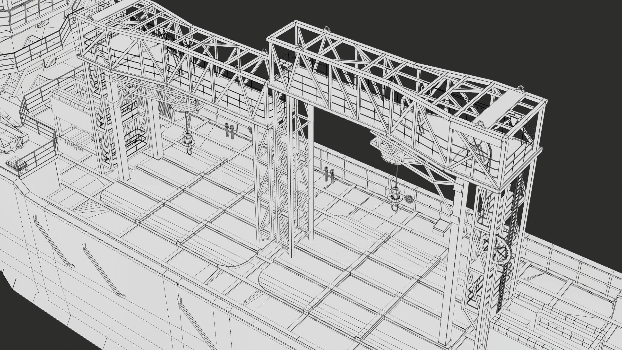 USV Mothership Armada 7803 Multipurpose Vessel Advanced PBR Low-poly 3D model_60