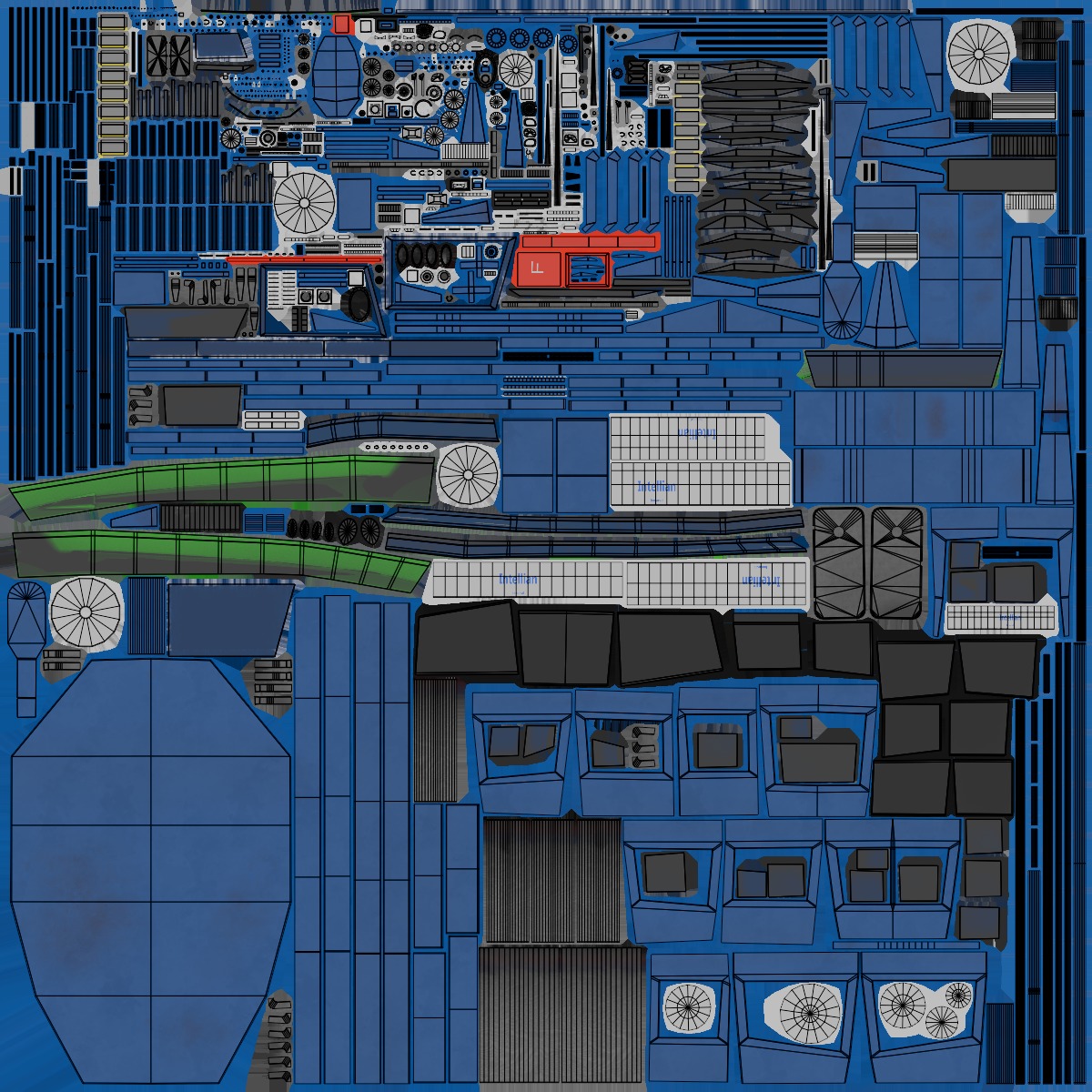 USV Mothership Armada 7803 Multipurpose Vessel Advanced PBR Low-poly 3D model_64