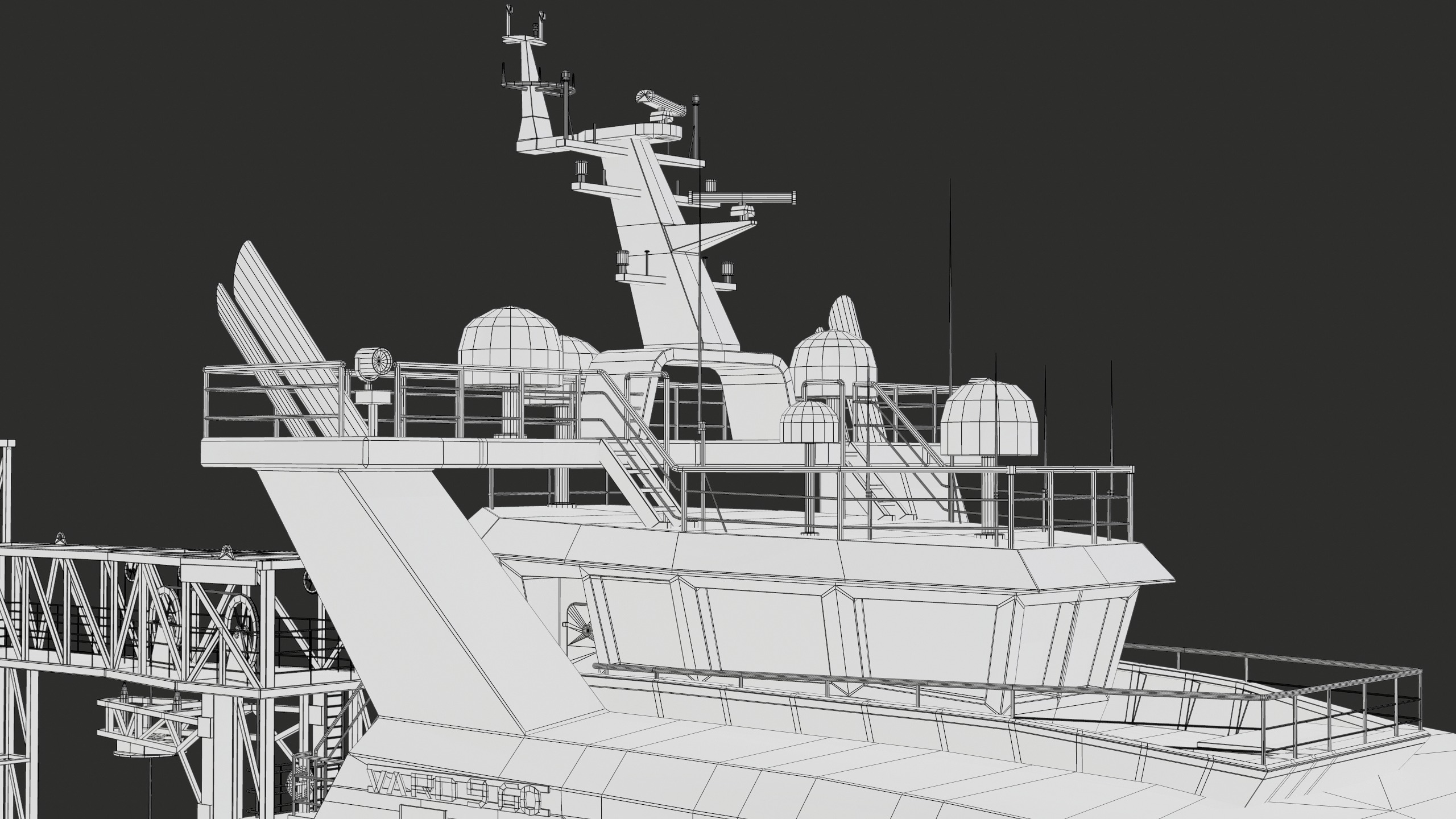 USV Mothership Armada 7803 Multipurpose Vessel Advanced PBR Low-poly 3D model_57