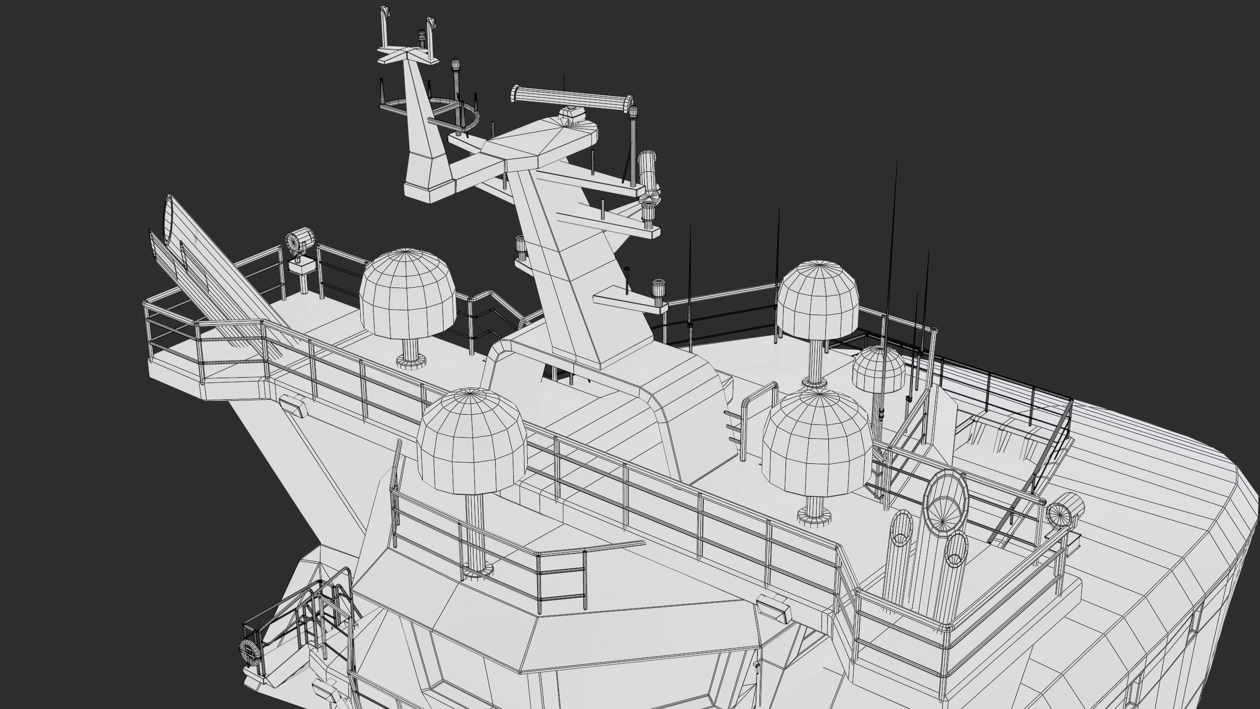 USV Mothership Armada 7803 Multipurpose Vessel Advanced PBR Low-poly 3D model_58