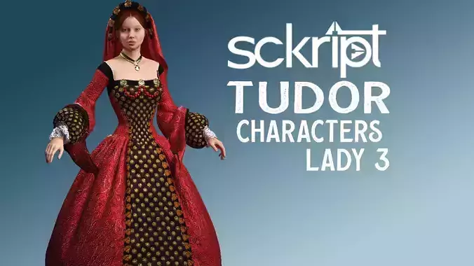 Lady  3 Tudor Series 3D model