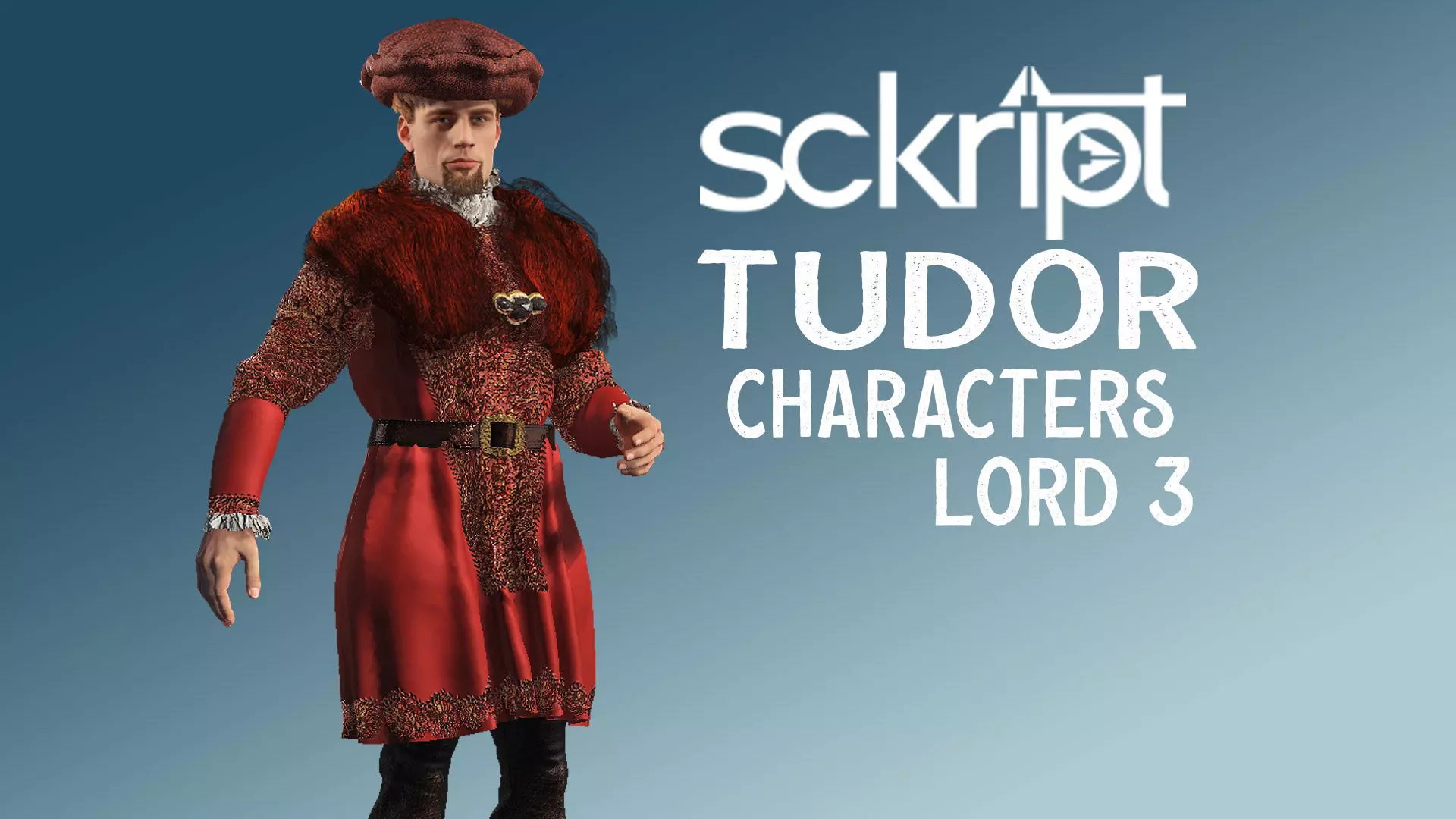 Lord 3 Tudor Series Low-poly 3D model_0