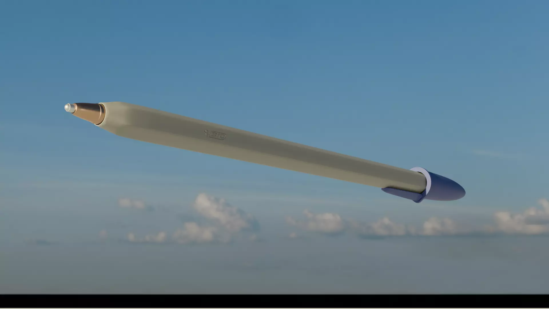 BIC Ballpoint Pen Free 3D model