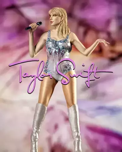 Taylor Swift Era Tour Love Musician Singer Songwriter Statue 3D print model