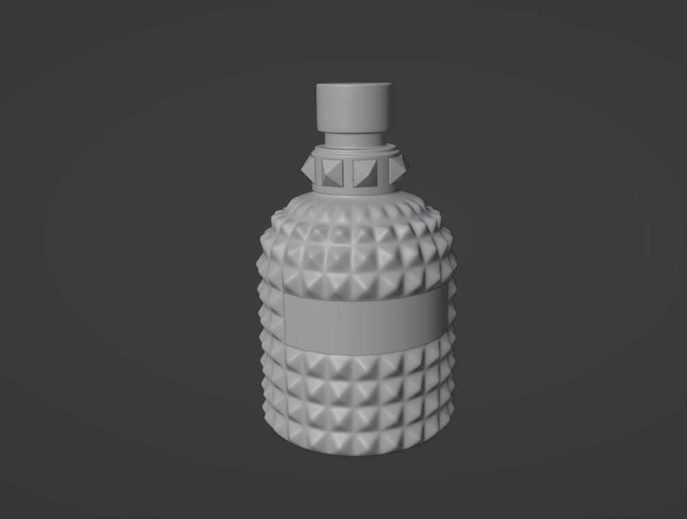 Valentino Perfume Low-poly 3D model_7