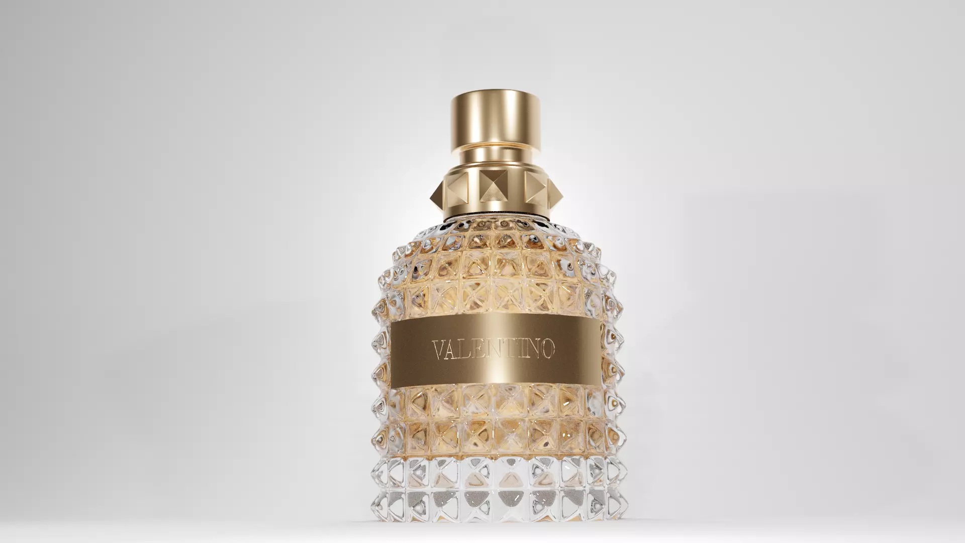 Valentino Perfume Low-poly 3D model_0