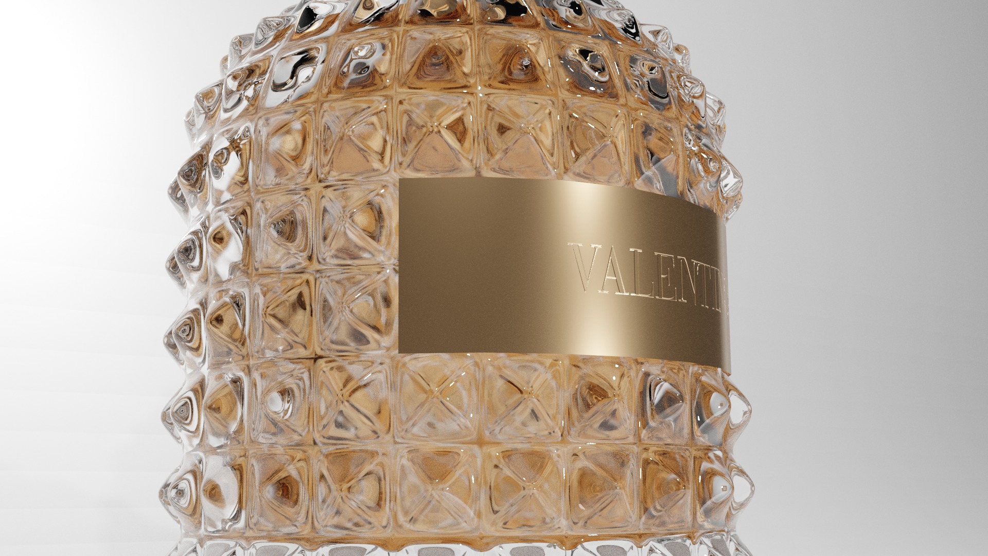 Valentino Perfume Low-poly 3D model_3