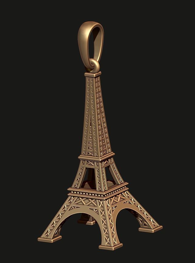 EIFFEL TOWER PENDANT 3D print model_3