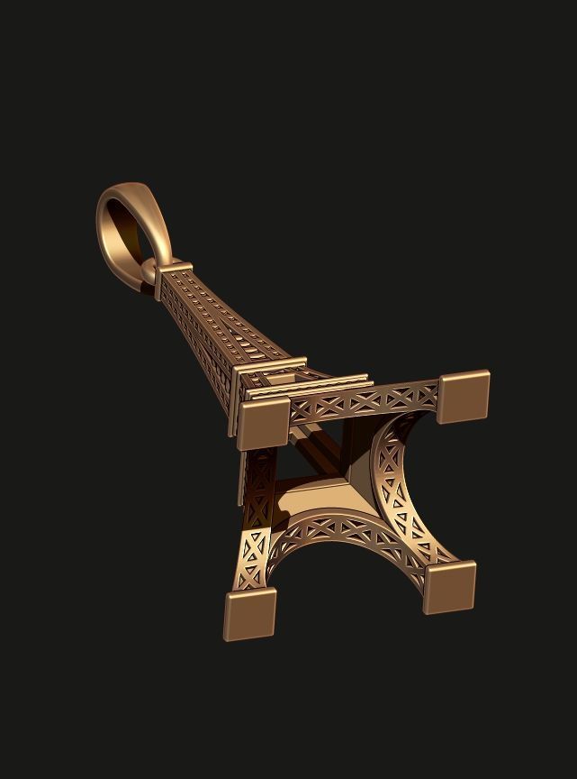 EIFFEL TOWER PENDANT 3D print model_4