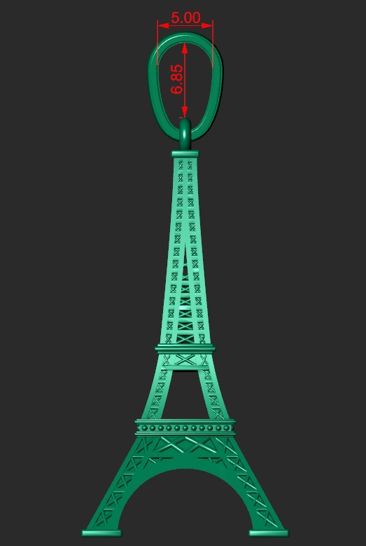 EIFFEL TOWER PENDANT 3D print model_7
