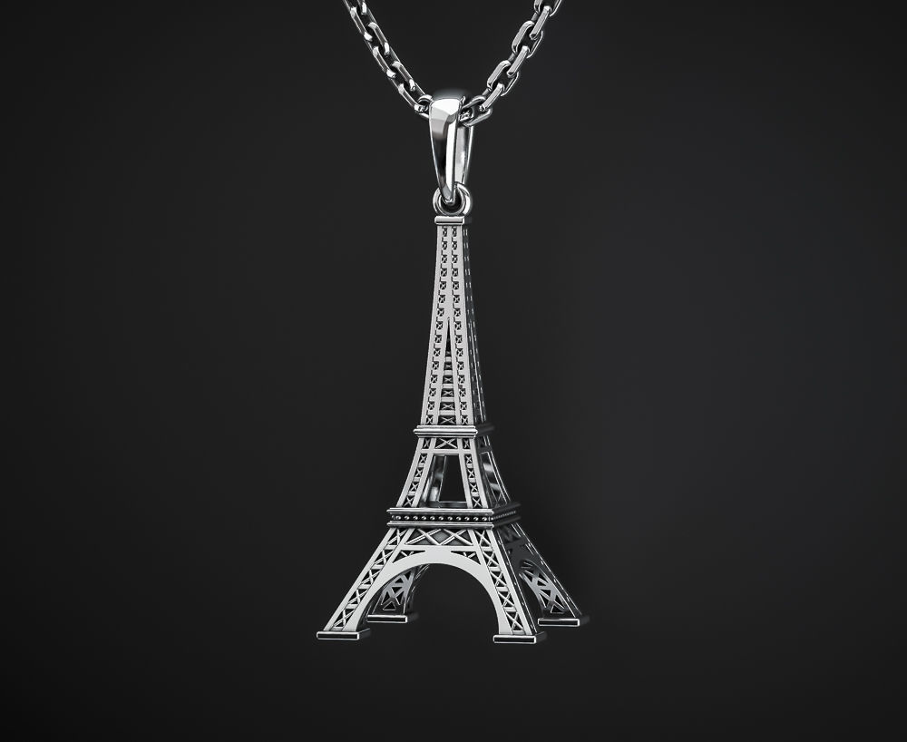 EIFFEL TOWER PENDANT 3D print model_1