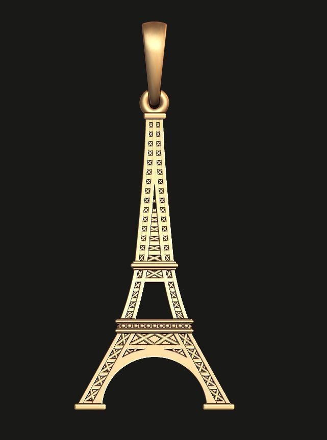 EIFFEL TOWER PENDANT 3D print model_2