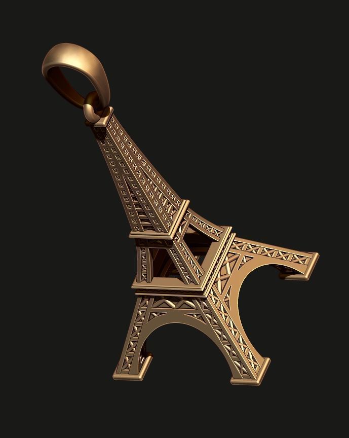 EIFFEL TOWER PENDANT 3D print model_5