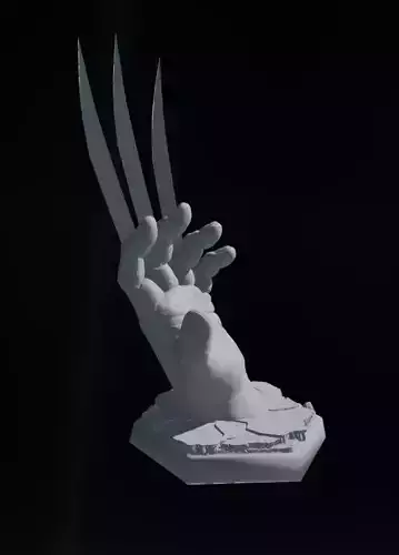 Wolverine Hand with Claws STL