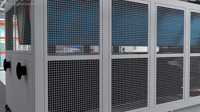 Industrial Air Conditioning Unit 3D model 5