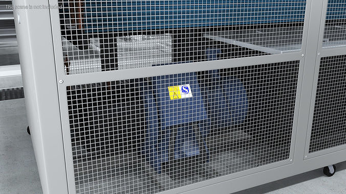 Industrial Air Conditioning Unit 3D model 4