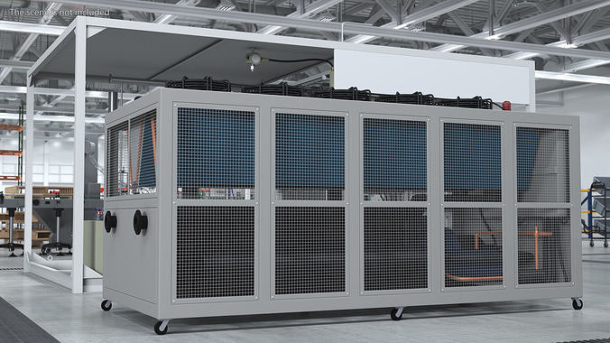 Industrial Air Conditioning Unit 3D model
