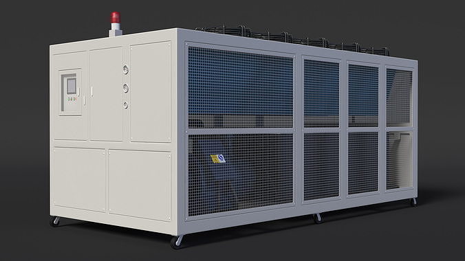 Industrial Air Conditioning Unit 3D model 6