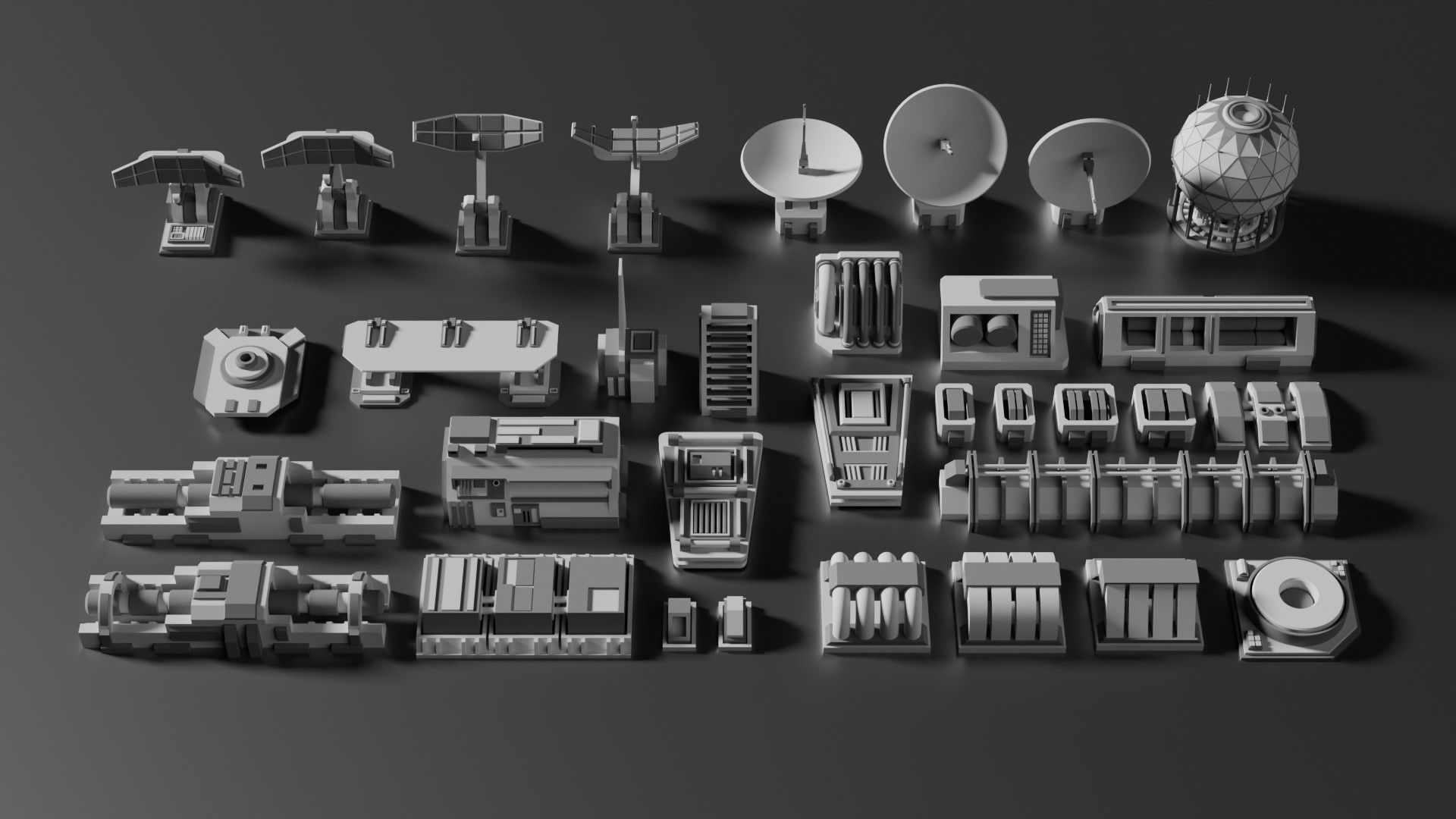 ULTIMATE Sci-Fi Greebles Pack 3D model_9