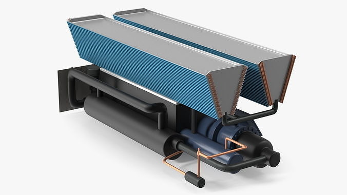 Industrial Cooling System 3D model 5