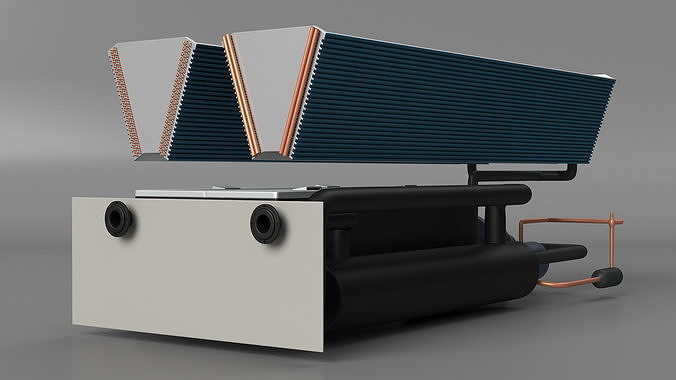 Industrial Cooling System 3D model 6