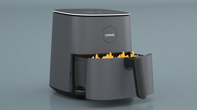 Air Fryer Cosori with French Fries 3D model 3