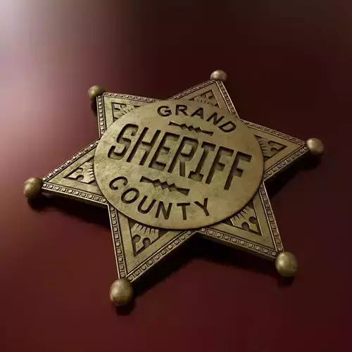 Sheriffs Badge 3 3D model
