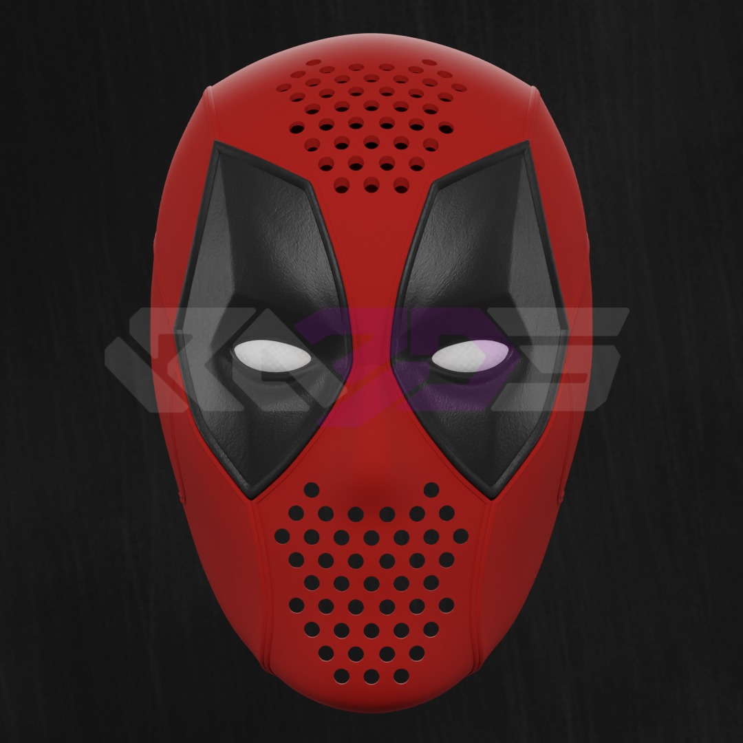 Deadpool 3D Faceshell 3D print model_4