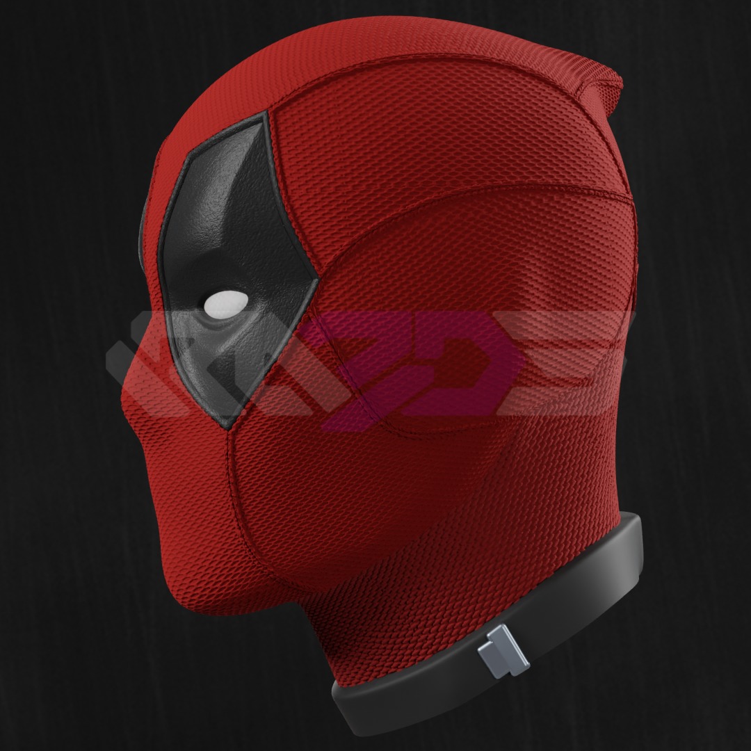 Deadpool 3D Faceshell 3D print model_2