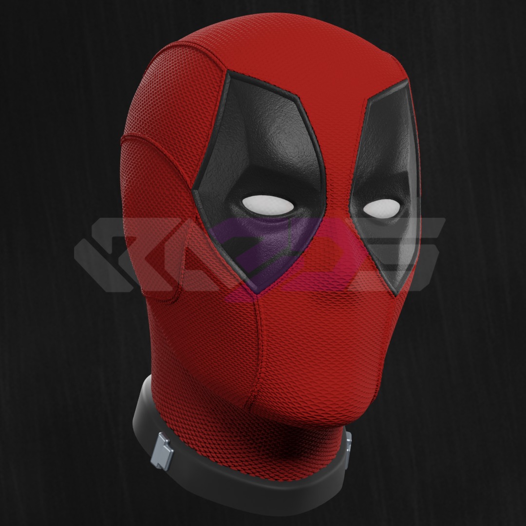 Deadpool 3D Faceshell 3D print model_1