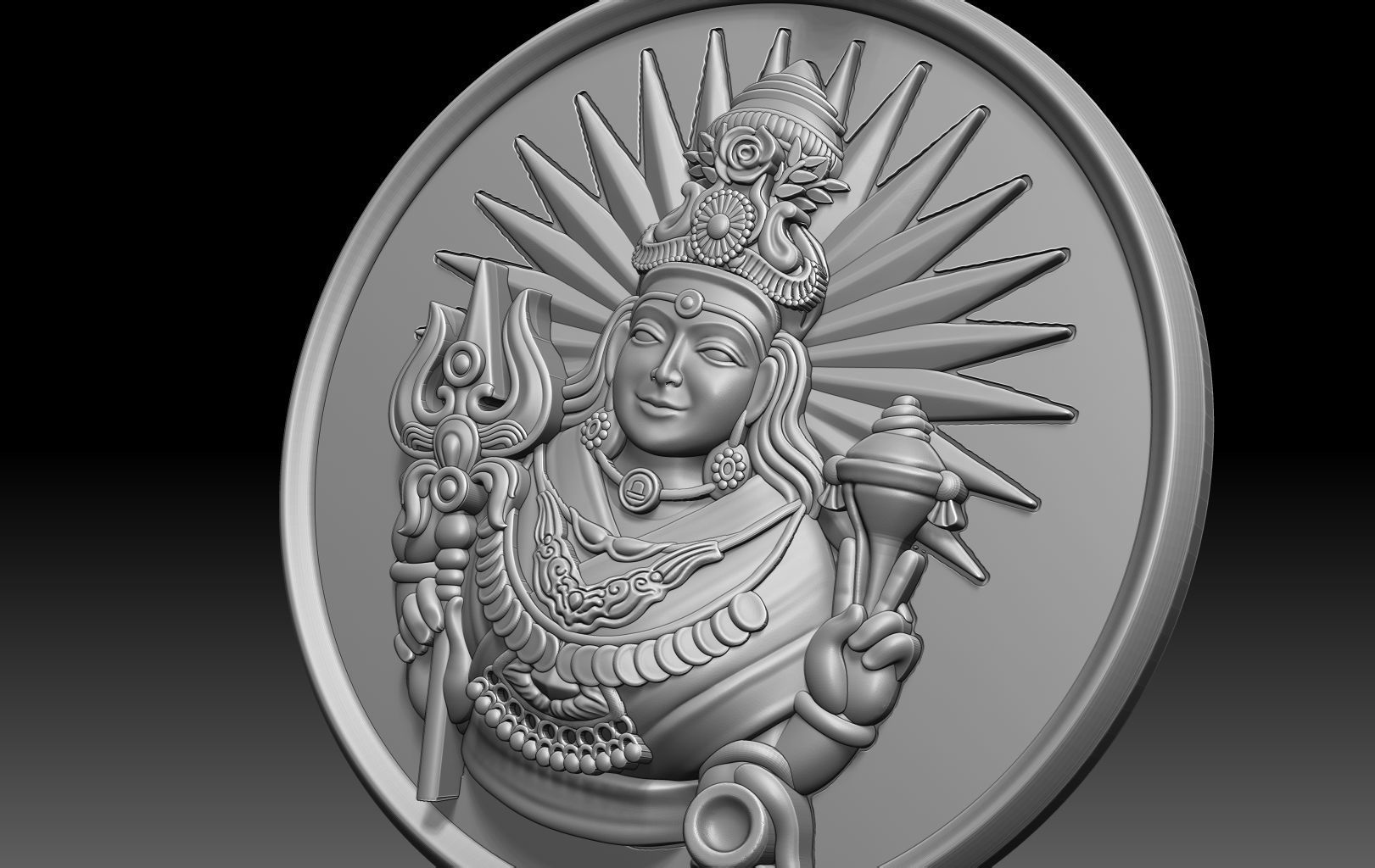 Amman Pendant 3D print model_0