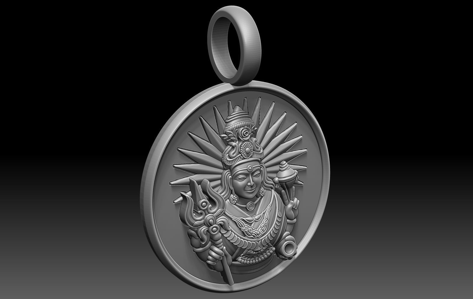 Amman Pendant 3D print model_1
