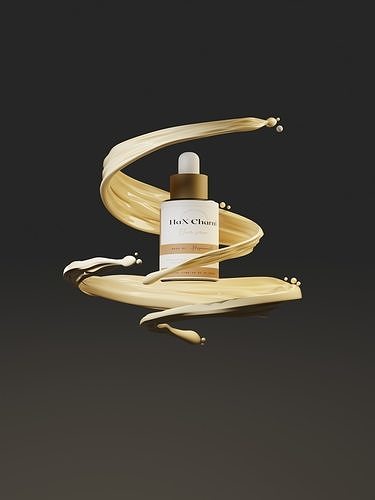 3D Serum mock up  3D model