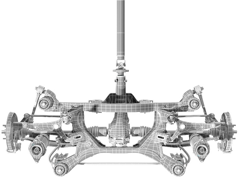 Car undercarriage 3D model_19