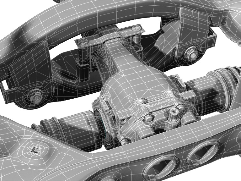 Car undercarriage 3D model_20