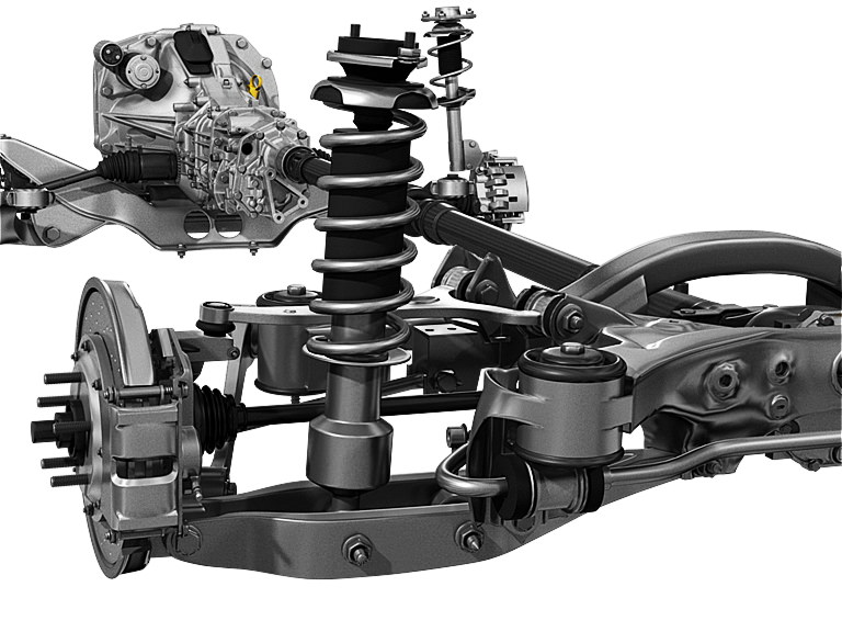 Car undercarriage 3D model_4